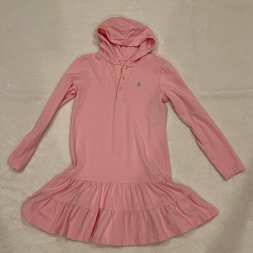 Ralph Lauren polo dress with long sleeves and a hoodie